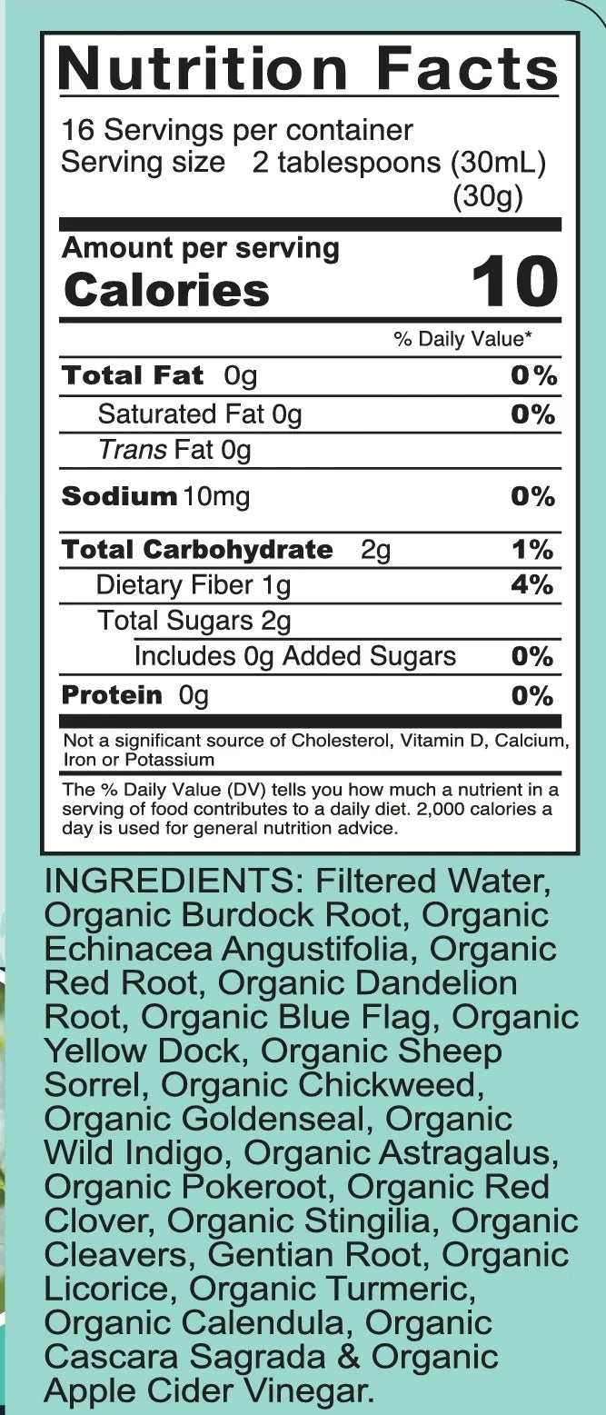 Lymphatic Drainage Power Cleanse – Organic Liquid Detox Formula